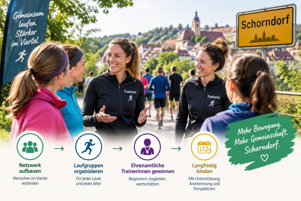 Wie du ein neighborhood-laufnetwerk in schorndorf aufbaust und dauerhaft ehrenamtliche trainerinnen bindest