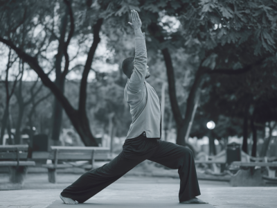 Yoga im park: drei einfache flows für mehr beweglichkeit vor dem abendlichen lauf